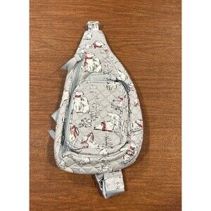 Vera Bradley Beary Merry Iconic Mini Sling Backpack